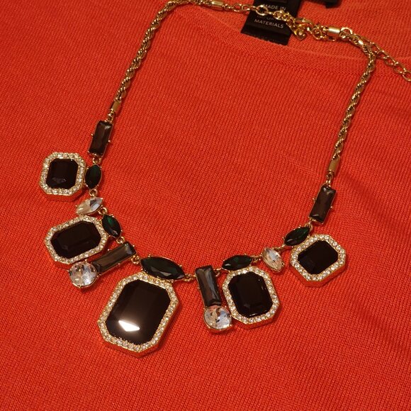 Brand New!! KATE SPADE: Gold|Emerald Green|Charcl Gray|Black|CZ|Crystal|Necklace - Picture 3 of 10